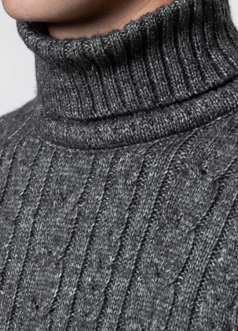 Сірий демісезонний джемпер чоловічий Arber Roll-neck 7К MTR-14