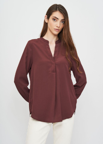 Бордова літня блуза H&M