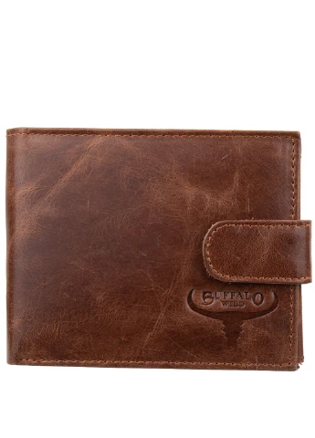 Мужское кожаное портмоне 12,5х10х2 см Buffalo Wild (232989353)