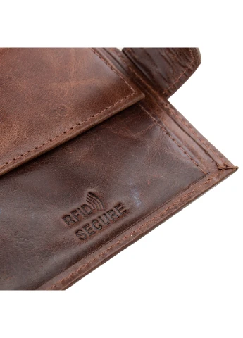 Мужское кожаное портмоне 12,5х10х2 см Buffalo Wild (232989353)