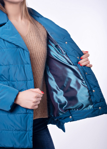 Синяя демисезонная куртка 2в1 для беременных Lullababe