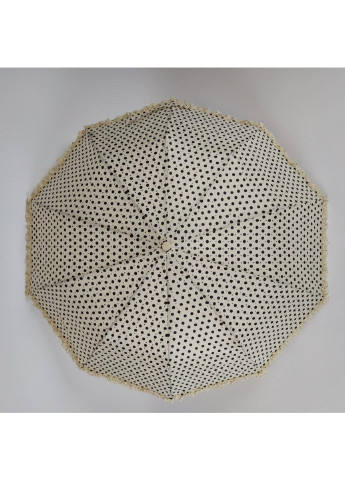 Бежева парасолька напівавтоматична жіноча 101 см S&L (195705416)