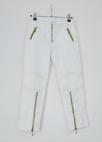 Белые кэжуал демисезонные зауженные брюки Mandarino