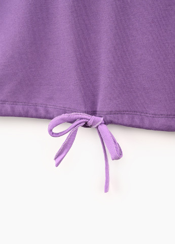 Dominik свитшот надпись сиреневый кэжуал хлопок