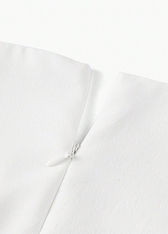 Білий кежуал сукня футляр SHEIN однотонна