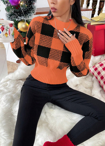 Комбинированный демисезонный джемпер джемпер SHEIN