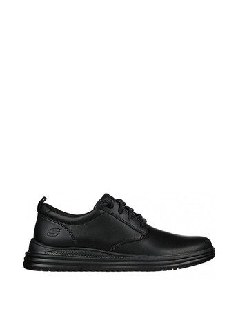Черные осенние ботинки Skechers