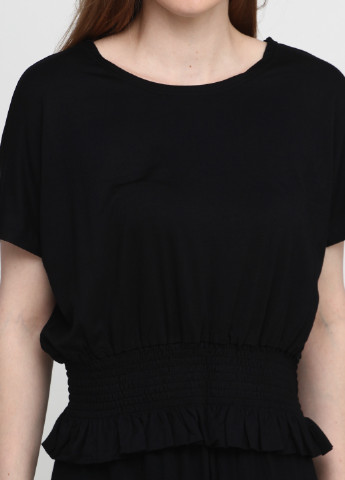 Костюм (футболка, юбка) Dali юбочный однотонный чёрный кэжуал