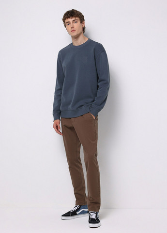 Серо-синий свитшот Colin's однотонный без декора (360767703)