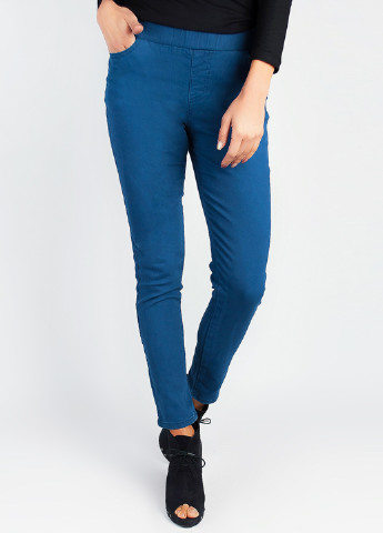 Синие демисезонные зауженные брюки Time of Style