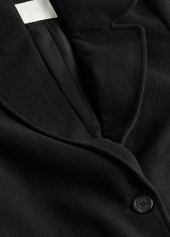 Чорне демісезонне Пальто однобортне H&M