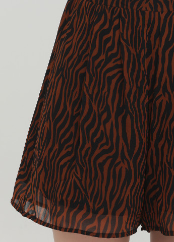 Шорты Reserved тигровые коричневые кэжуалы полиэстер