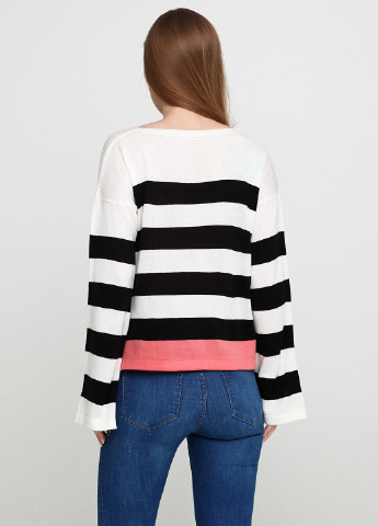 Черно-белый демисезонный пуловер пуловер Askar Triko