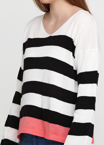 Чорно-білий демісезонний пуловер пуловер Askar Triko