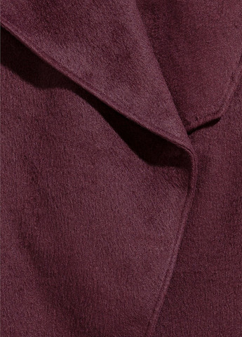 Бордовое демисезонное Пальто оверсайз H&M