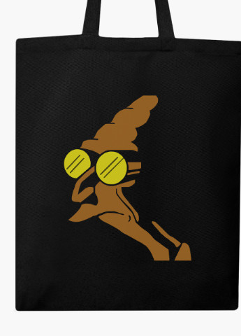 Еко сумка шоппер черная Профессор Фарнсворт Футурама (Farnsworth Futurama) (9227-1996-BK) MobiPrint (236391145)