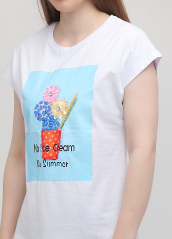 Біла літня футболка Monte Cervino