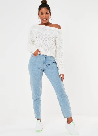 Білий демісезонний светр джемпер Missguided