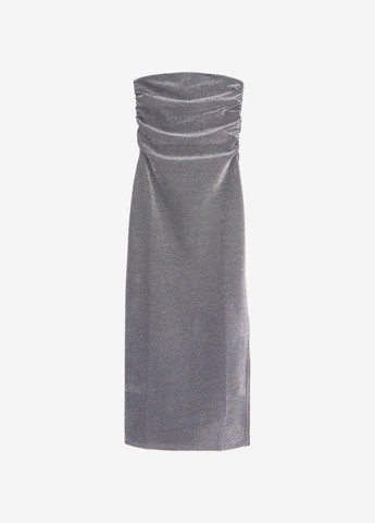Сіра кежуал сукня з відкритими плечима Jennyfer однотонна