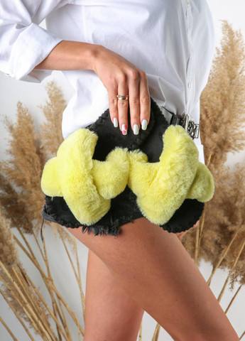 Желтые тапочки Family Story с мехом