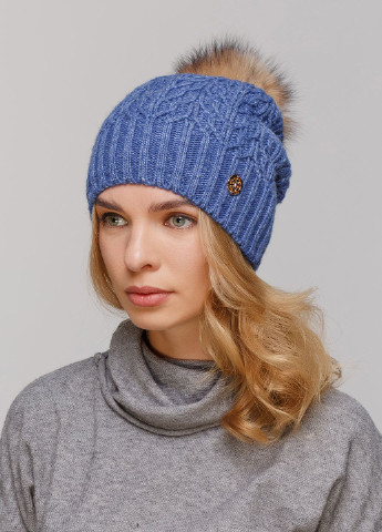 Зимняя теплая женская шапка на флисовой подкладке 550695 Merlini (249643268)