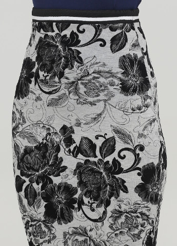 Серая кэжуал цветочной расцветки юбка Edge