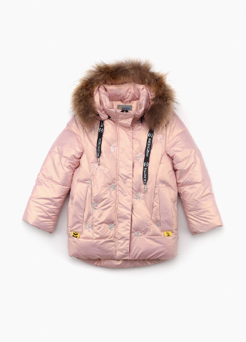 Светло-розовая зимняя куртка Snowgenius