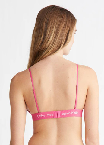 Рожевий бралетт бюстгальтер Calvin Klein без кісточок нейлон
