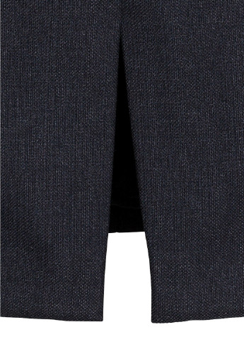 Темно-синяя офисная однотонная юбка H&M