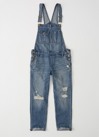 Комбінезон Abercrombie & Fitch комбінезон-брюки градієнт блакитний джинсовий