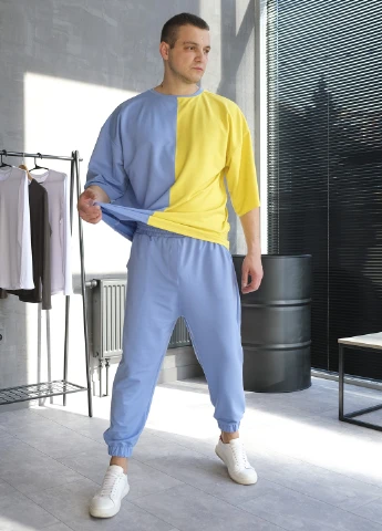 Голубой костюм oversize ShopnGo