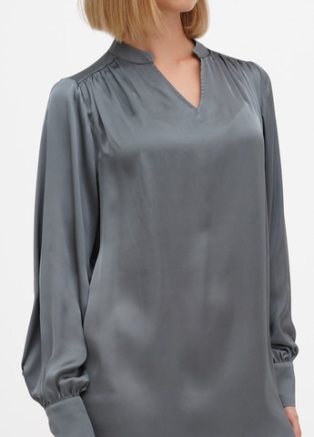 Темно-серое кэжуал платье а-силуэт Lascana однотонное