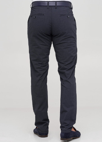 Серо-синие кэжуал демисезонные прямые брюки Trend Collection