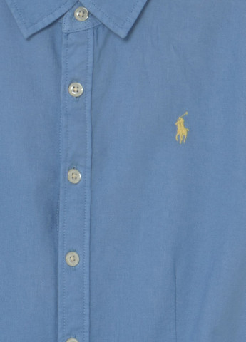 Синя кежуал дитяча сукня-сорочка polo Ralph Lauren однотонна