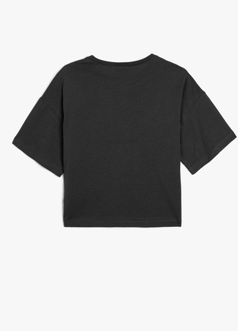 Чорна літня футболка KOTON