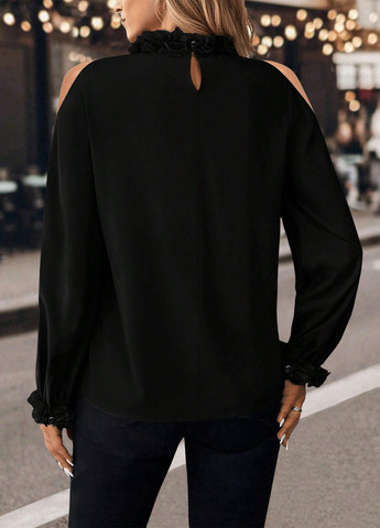 Чорна блуза SHEIN