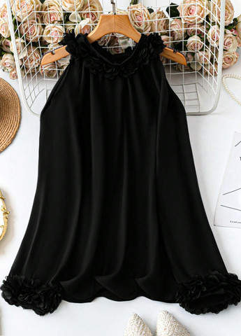 Чорна блуза SHEIN