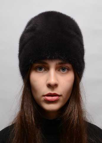 Женская стильная норковая шапка-кубанка Меховой Стиль конверт (202301202)