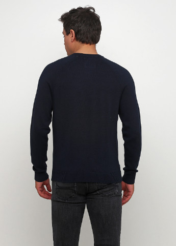 Темно-синій демісезонний светр джемпер Hollister