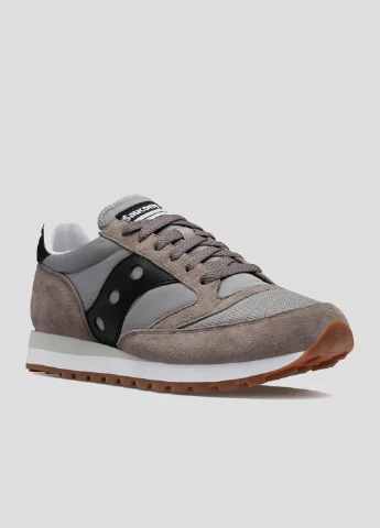 Серые всесезонные серые замшевые кроссовки jazz 81 nm Saucony