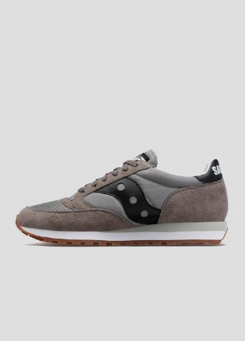 Серые всесезонные серые замшевые кроссовки jazz 81 nm Saucony
