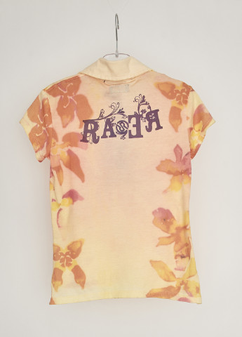 детская футболка-поло для мальчика Ra-Re с цветочным принтом