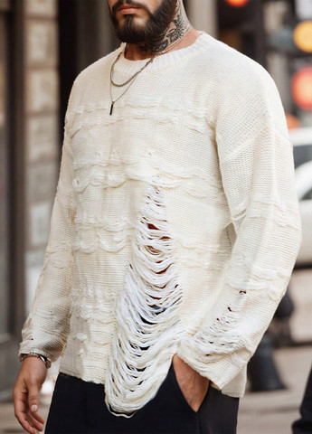 Молочний зимовий джемпер джемпер SHEIN