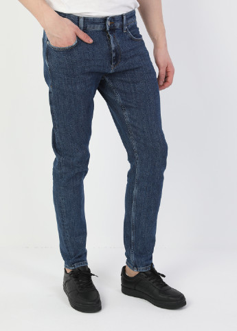 Синие демисезонные слим джинсы 041 DANNY Colin's