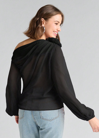 Чорна блуза SHEIN