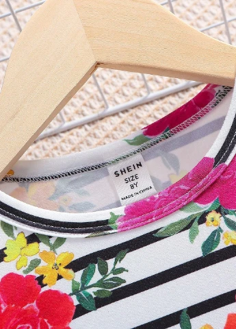 Комбинированное платье SHEIN (325815664)