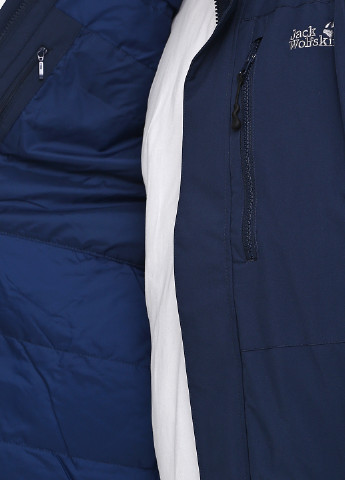 Темно-синяя зимняя куртка Jack Wolfskin