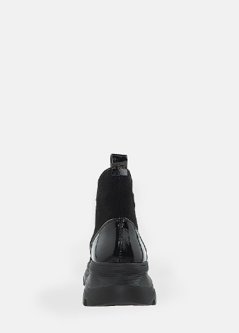 Осенние ботинки reб5302 черный Eleni из натуральной замши