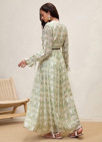 Комбинированное кэжуал платье SHEIN с цветочным принтом