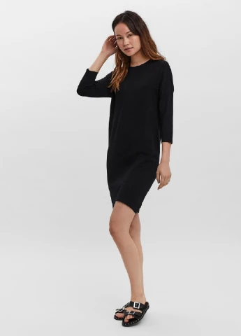 Чорна кежуал сукня Vero Moda однотонна